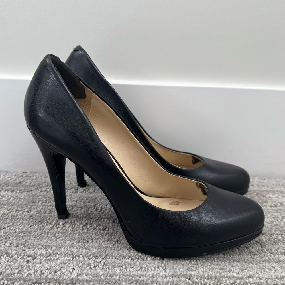 Nine West Kristal Platform Pumps, Black, Size 7